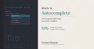 Stuck in Autocomplete: Why AI Productivity Gains Plateaued at 10%